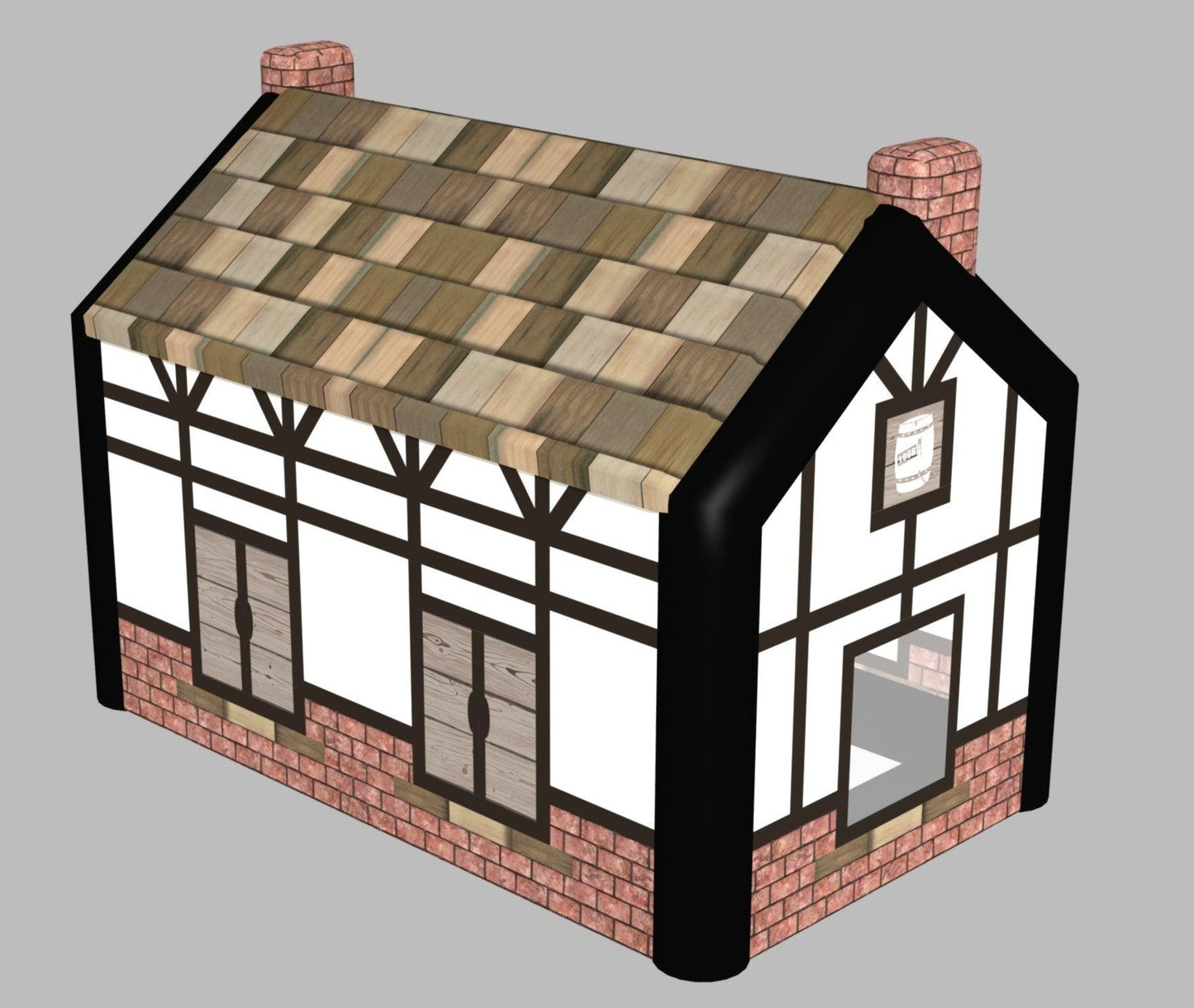 THE PINT- BLACK FRAME - Inflatable Pubs