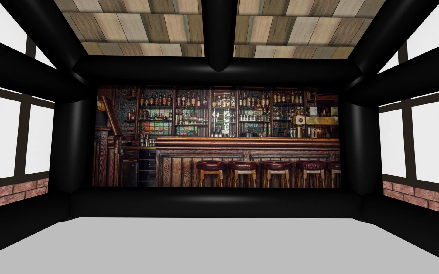 THE PINT- BLACK FRAME - Inflatable Pubs