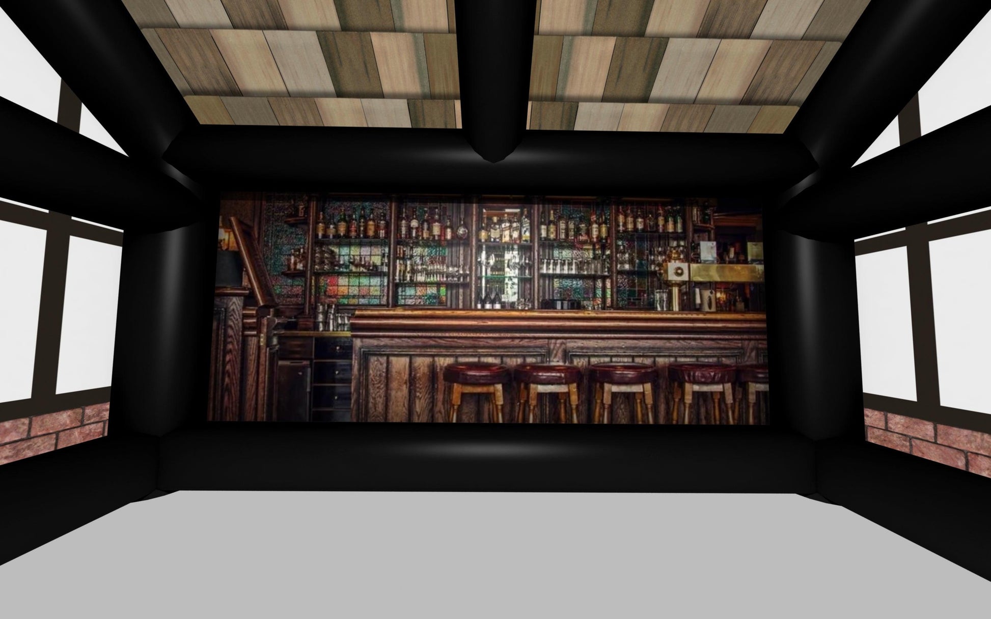 THE PINT- BLACK FRAME - Inflatable Pubs