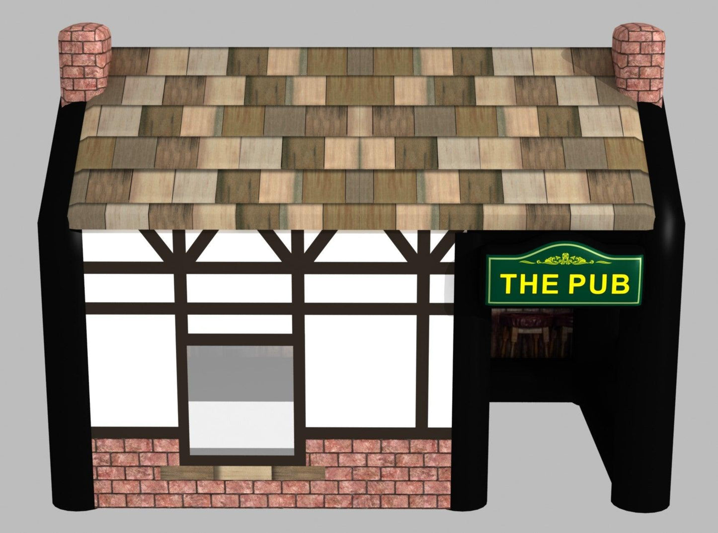 THE PINT- BLACK FRAME - Inflatable Pubs