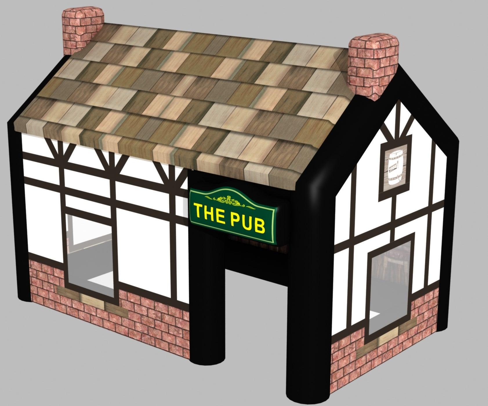 THE PINT- BLACK FRAME - Inflatable Pubs