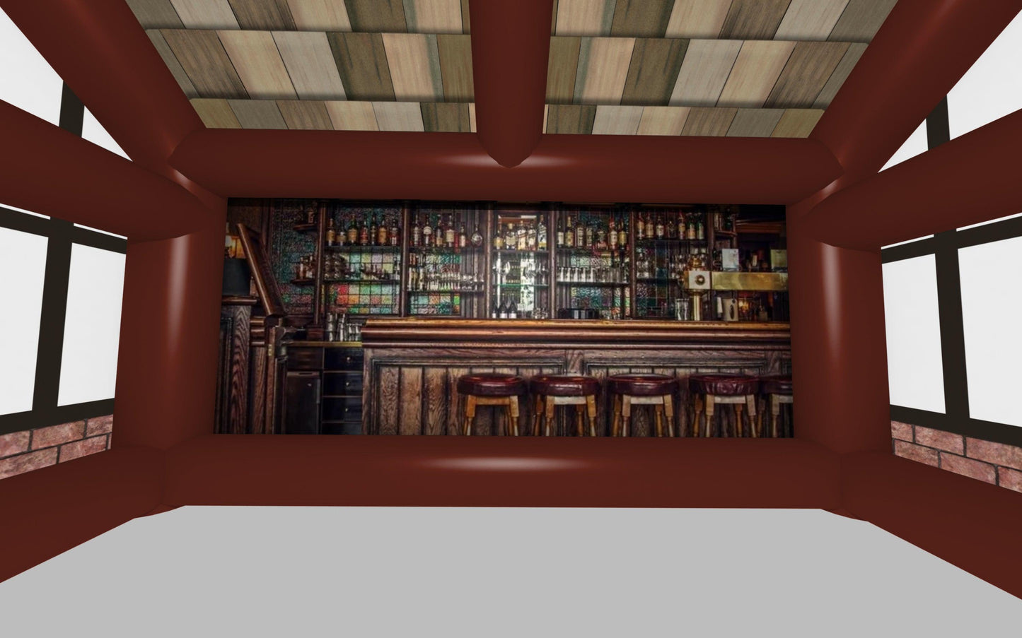 THE PINT- BROWN FRAME - Inflatable Pubs