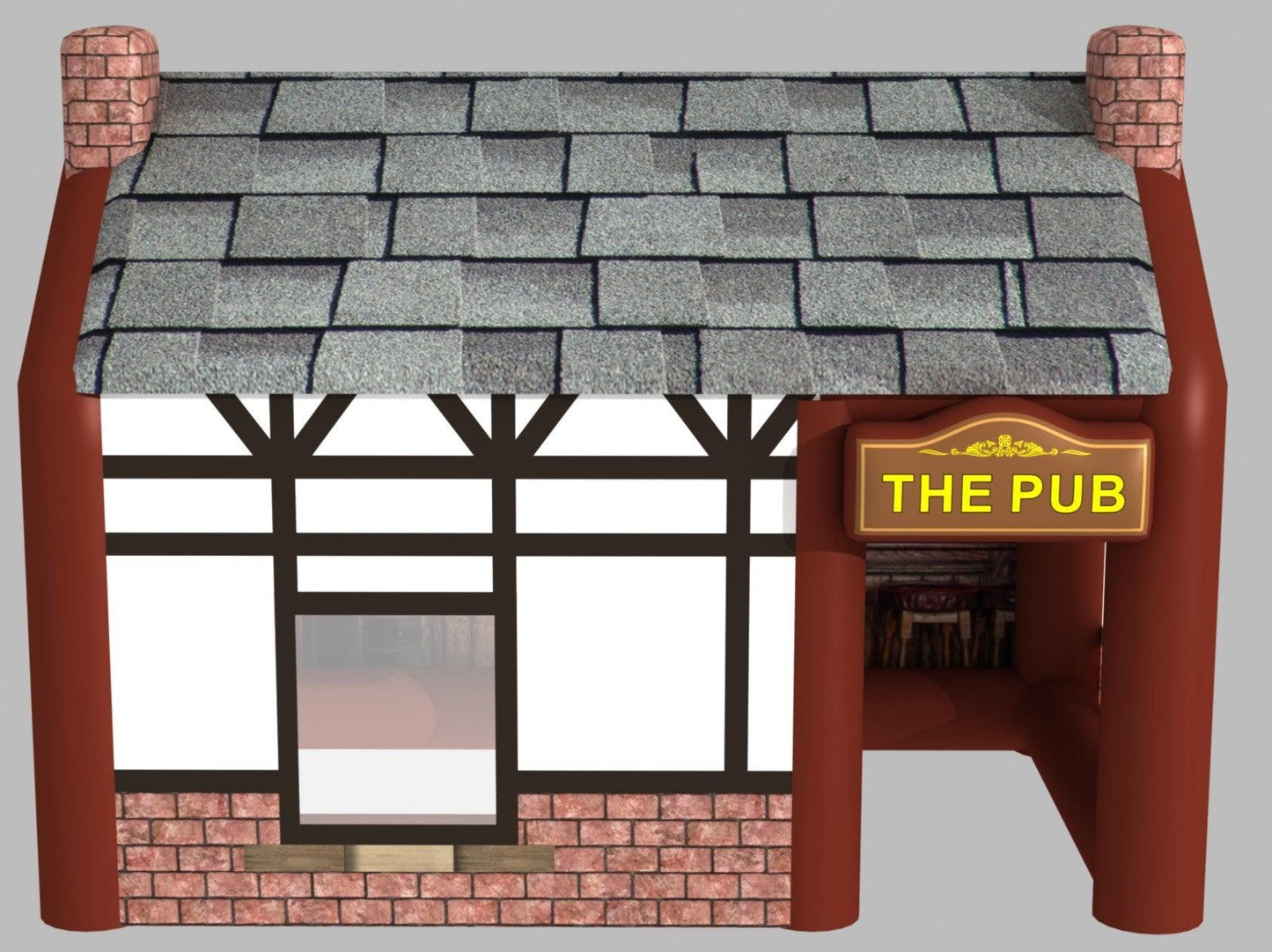 THE PINT- BROWN FRAME - Inflatable Pubs