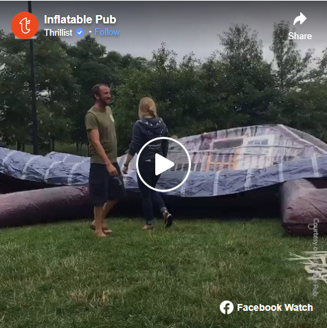 Inflatable Pub features on Thrillist.com